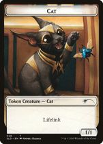 Magic card secret lair cat cat set cat A double-sided flat card