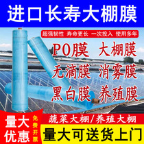 Imported anti-aging greenhouse film Strawberry pofilm vegetable insulation film No drop film plastic film breeding black and white film waterproof