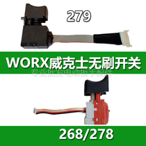 WORX Wix Taxis Electric Wrench 268278279 Brushless Switch Shock Wrench Positive Reversal Throttle Accessories
