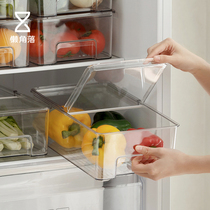 Lazy corner refrigerator storage box drawer type frozen fresh-keeping box melons and eggs kitchen food finishing box 67401
