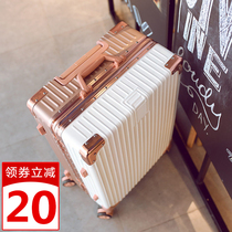 ins net red new shake sound suitcase female 2020 tide 24-inch password box college student trolley case 26 leather case