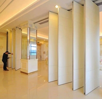  Hotel hotel activity partition wall Office decoration soundproof wallboard mobile screen can be folded to push up the partition wall