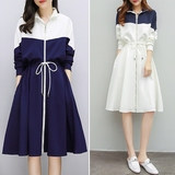2020 new women's autumn aura dress noble short skirt suits fat people, western style is thin and trendy
