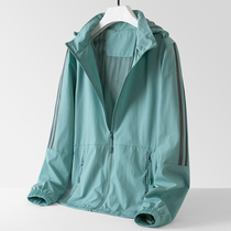 Spring and autumn models of womens single-layer thin Japanese national tide wind waterproof elastic breathable sports jacket coat men