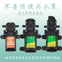 Electric watering can Water Pump Accessories 12V small pesticide spray pump pure copper 775 Motor water pump head tiger jump 521