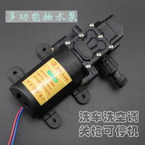 Car wash wash air conditioning atomizing dust cooling 12v DC multi-functional water pump micro pump off gun down