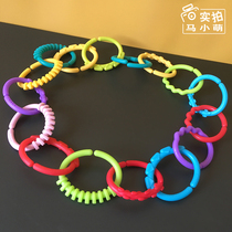 Plush toy adhesive hook ring hook ring hook ring accessories creative diy baby baby hand grab ring 0-9 months