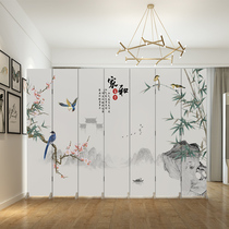 Screen partition wall Room occlusion Bedroom Living room Chinese household rental room Modern simple decoration Mobile folding screen
