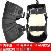  Winter wool motorcycle riding knee pads and leg guards to keep warm and windproof equipment cold and windproof Electric riding cycling men and women