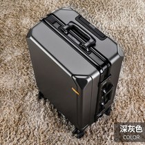 Kangaroo suitcase Suitcase Aluminum Frame Pull Rod Box Universal Wheel 20 female male student 24 Password Leather Case 26 Inch Tide