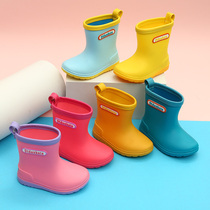 Childrens rain shoes boys babies water shoes girls rubber shoes non-slip Light Children children students rain shoes