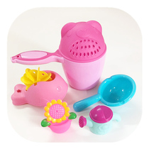  Childrens bath bathroom Boy girl Shampoo cup Shower Baby baby bath water spoon Beach toy