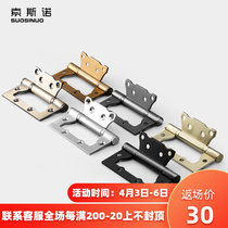 Primary-secondary hinge house door stainless steel hinge solid wood door bearing hinge bearing hinge 4-inch hinge single sheet 1 sheet