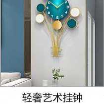 Cosmonauts light and luxurious timeless Clocks Creative Nets Red Fashion with lamp hanging bell Living room Modern minimalist decoration 