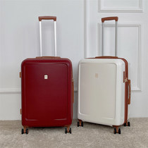 High color value red suitcase wedding dowry box vintage mute universal wheel 20 large capacity 24-day female