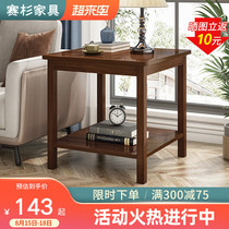 Side table living room corner small coffee table simple household mini sofa side table side table small square table Chinese square table corner table simple household mini sofa side table side table small square table