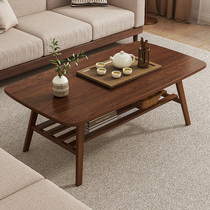 Coffee table table living room household small apartment modern simple small tea table balcony small tea table solid wood leg coffee table small table