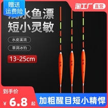 Winter fishing shallow water crucian carp drift ice fishing grass Cave carp shortsighted and careless and super short and high sensitive floating buoy suit