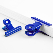 fizz stainless steel Gable small clip stationery small office file fixed iron clip color ticket clip multifunctional large clip round plastic clip