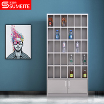 Stainless steel cup cabinet pantry workshop staff cup cabinet Factory multi-grid locker canteen cupboard custom thick