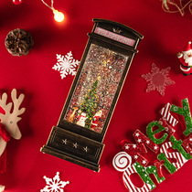 Christmas gift little girl rotating crystal ball music box Music Box Music Box Christmas Eve snowman Christmas tree