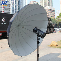 Lifei 130CM deep mouth reflector black and white rubber reflective soft light photography parabolic umbrella 16 fiber umbrella bones