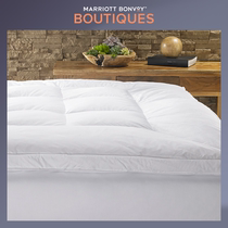Marriott hotel feather mattress pad cotton fabric Five-star hotel thickened plump soft double-sided seam