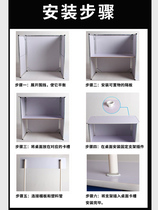 Promotional table display stand mobile folding portable advertising folding table tasting table stalls trolley push table