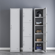 Single-door cabinet Dressing cabinet Employee locker Office file cabinet Space-saving slit cabinet with lock Household tin shoe cabinet