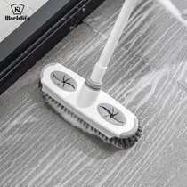 And craftsman retractable two-in-one toilet floor brush towel cleaning brush toilet tile bathroom long handle floor brush