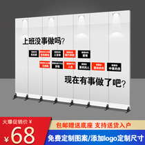 Customized office screen partition wall folding mobile simple modern living room bedroom shielding double-sided light luxury folding screen