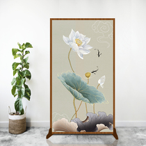 New Chinese screen entrance entrance entrance bedroom home partition wall living room office decoration double-sided customization