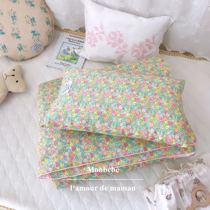 Monbebe Korea imported childrens beds for air conditioning sleeved pillow set for kindergarten spring and summer