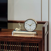 Nordic modern light luxury desktop clock living room clock ornaments table clock decoration table clock