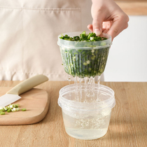 Sherry onion preservation box Ginger slice garlic refrigerator special fruit storage box Kitchen drain box Household food box