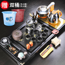 Tea set set fully automatic One Home Office meeting guest tea table simple living room tea tray ceramic tea set