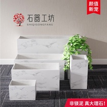 Stone workshop marble flowerpot rectangular strip flower box balcony partition fish raising altar cement tank tank tank tank tank tank