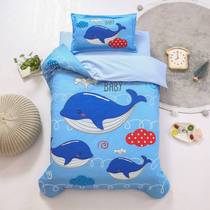 A class kindergarten quilt three pieces of pure cotton baby into garden bedding for children nap bedding six pieces of autumn