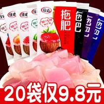 Jiada Tuo Fat Tuo Fat 35g * 30 Bags Coconut Meat 80 and 90 Nostalgic Snacks Jelly Fruit Pudding