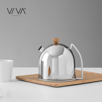 Danish VIVA Thomas stainless steel ceramic teapot Nordic minimalist teapot bubble teapot large 1 28L