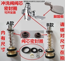 Foot Flushing Valve Foot Stepping Flushing Valve Spool Foot Spool Fittings Spring Sealing Ring