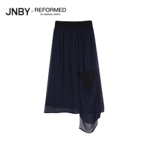 联名款系列JNBY X REFORMED 半身裙20春新品桑蚕丝LK1400390