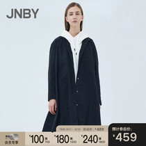 JNBY/ Jiangnan commoner shirt 20 summer new square collar oversize mid-length shirt 5JB101260