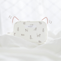 Korean simple ins Net red cosmetic bag girl small hand bag portable female 2021 new portable storage bag