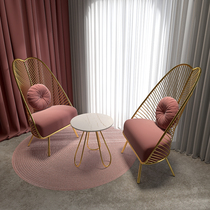 Balcony Casual Table And Chairs Three Sets Combination Ins Nets Red small tea table leaning on back chair modern minima light and luxurious household