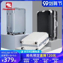 Hanke aluminum frame trolley case universal wheel small suitcase 20 inch male 28 luggage female 24 large capacity password box