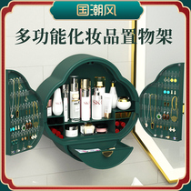 Toilet cosmetics bathroom toilet toilet toilet wash table rack Wall Wall non-punching storage box rack