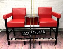 Chair club stand seat PU velvet ball watching chair leisure billiard hall nostalgic coffee table leather stand chair supplies