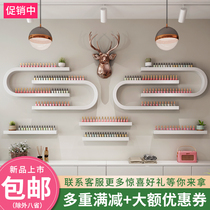 Wrought iron nail art display rack u-shaped nail polish rack Wall-mounted wall-mounted display rack Wall-mounted u-shaped storage rack