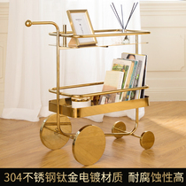 Colobun Nordic cake cart trolley restaurant stainless steel ins rack original wine trolley